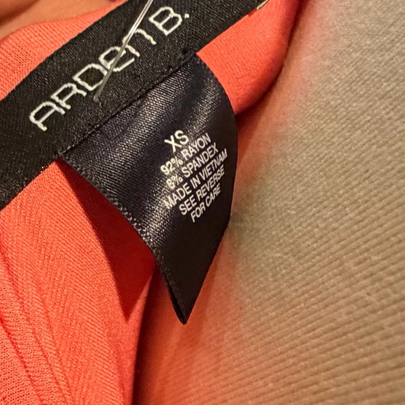 Arden B Coral Backless Halter Dress - Picture 4 of 4